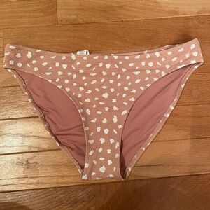 Aerie Brown Spotted Swim Bottoms